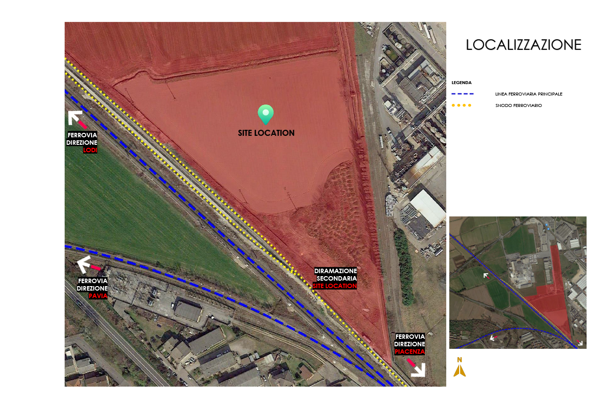 Casalpusterlengo Interporto Merci Internazionale ~ Planimetria generale area