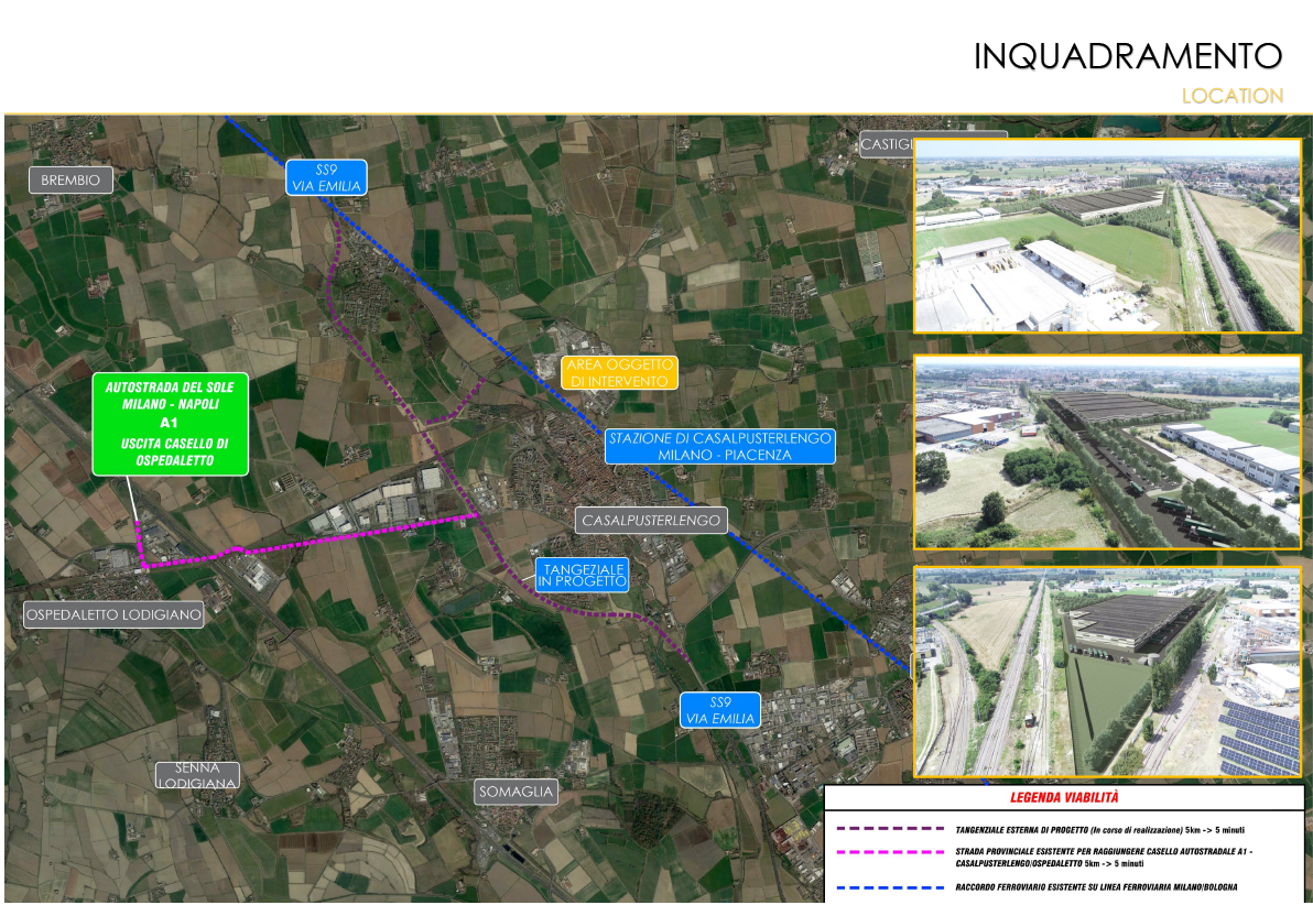 Casalpusterlengo Interporto Merci Internazionale ~ Planimetria generale area