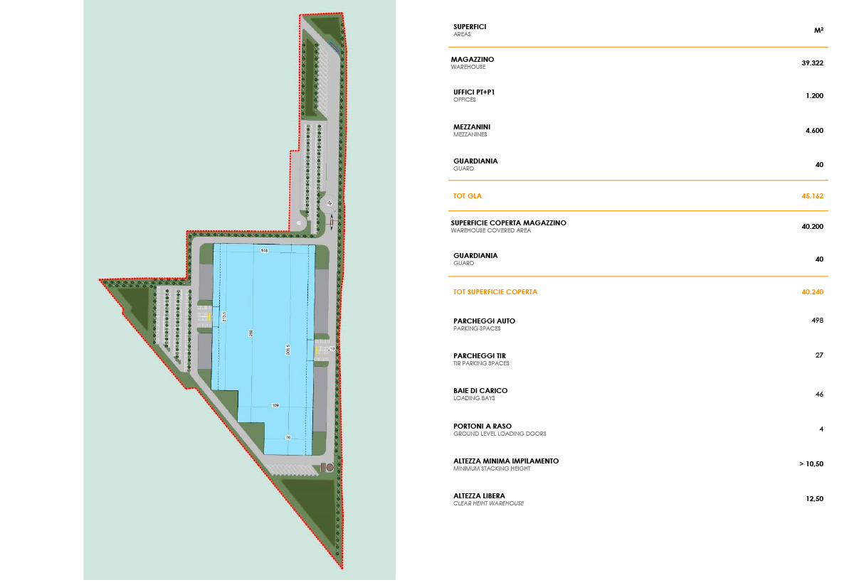 Casalpusterlengo Interporto Merci Internazionale ~ Planimetria generale area