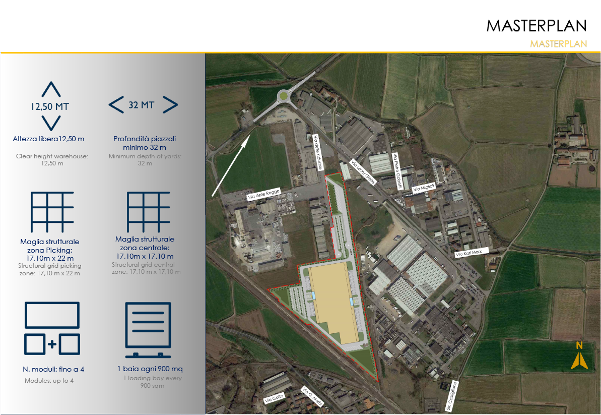 Casalpusterlengo Interporto Merci Internazionale ~ Planimetria generale area